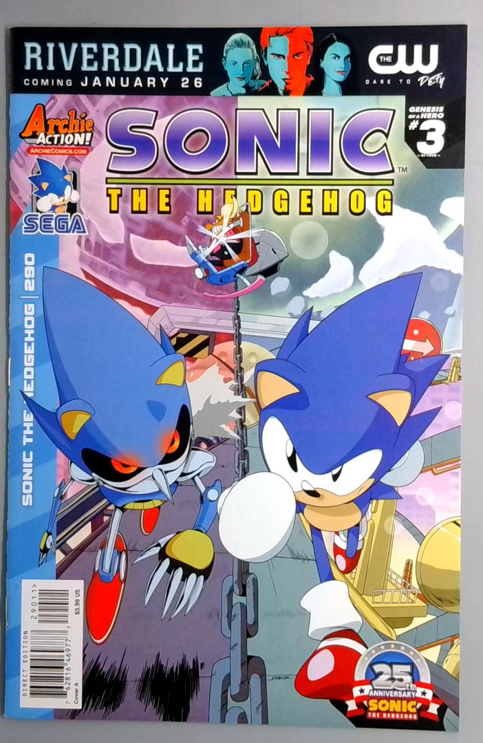 Sonic the Hedgehog #290 VF+ Final Issue Archie Comics 2016 Cover A