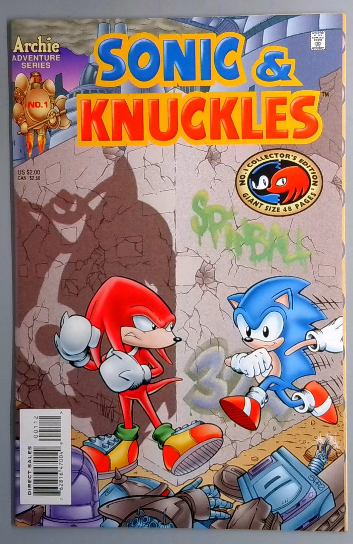 Sonic & Knuckles #1 VF- Collector's Edition Archie Adventure Series Comic