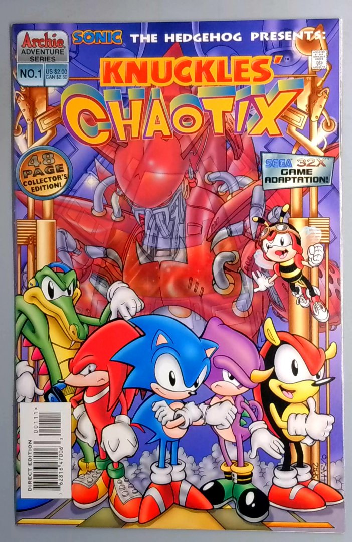 Knuckles: Chaotix #1 NM Archie 1996