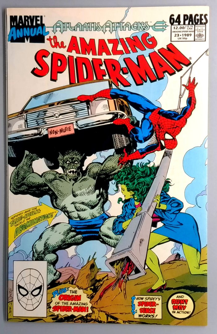 Amazing Spider-Man Annual #23 NM- 1st Appearance of Sam Ewing Marvel 1989