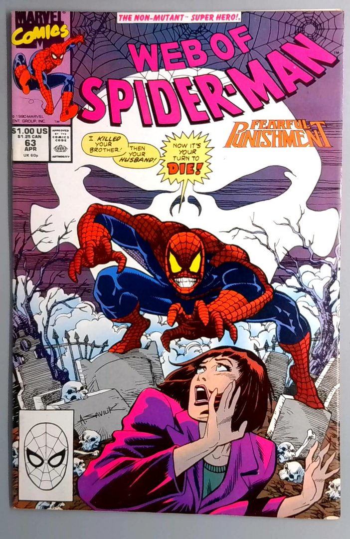 Web of Spider-Man #63 VF Marvel 1990