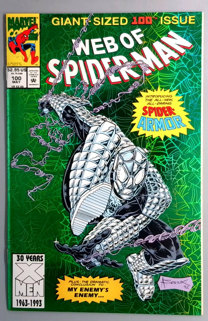 Web of Spider-Man #100 NM 1st Spider Armor Marvel 1993