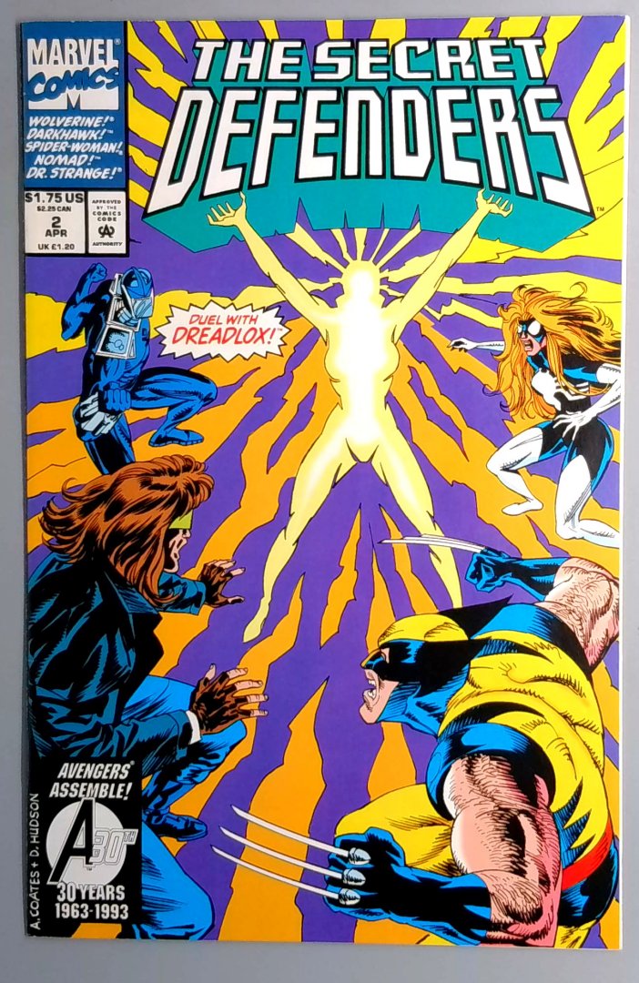 Secret Defenders #2 NM- Wolverine Cover Marvel 1993