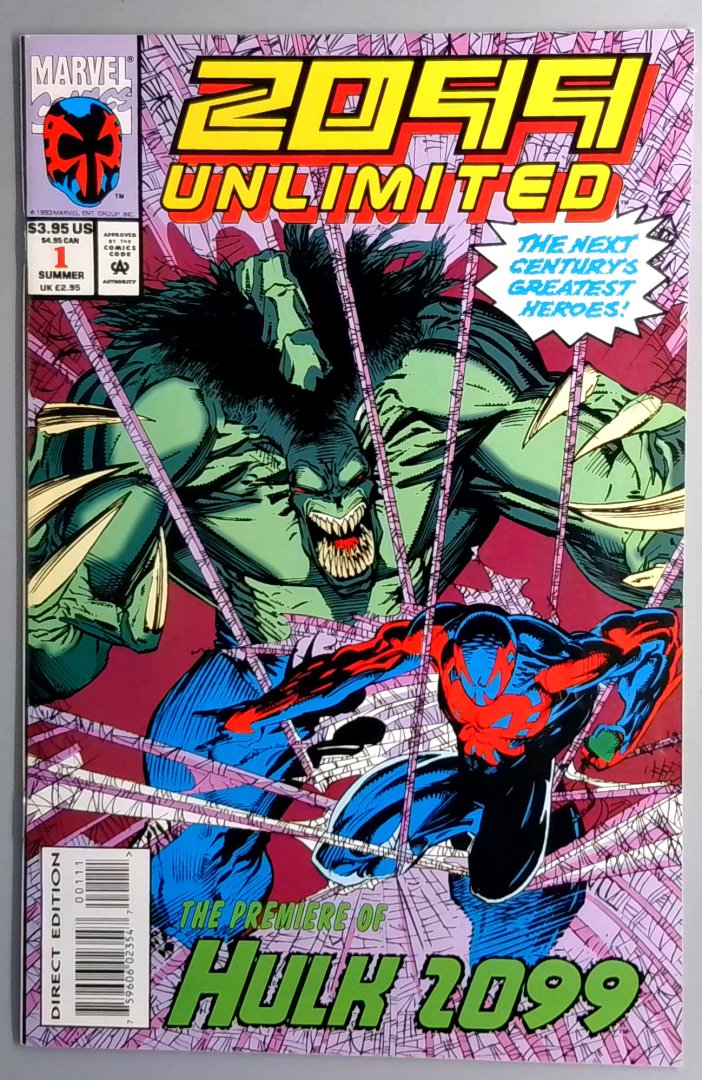 2099 Unlimited #1 NM- 1st Appearance and Origin of Hulk 2099 Marvel 1992