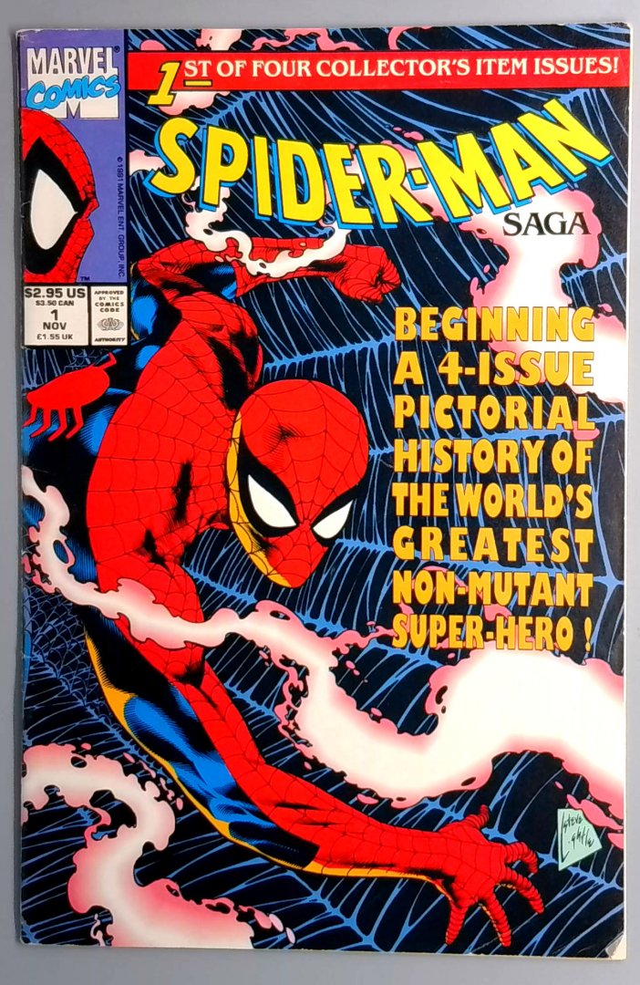 Spider-Man Saga #1 Newsstand Edition Marvel 1991