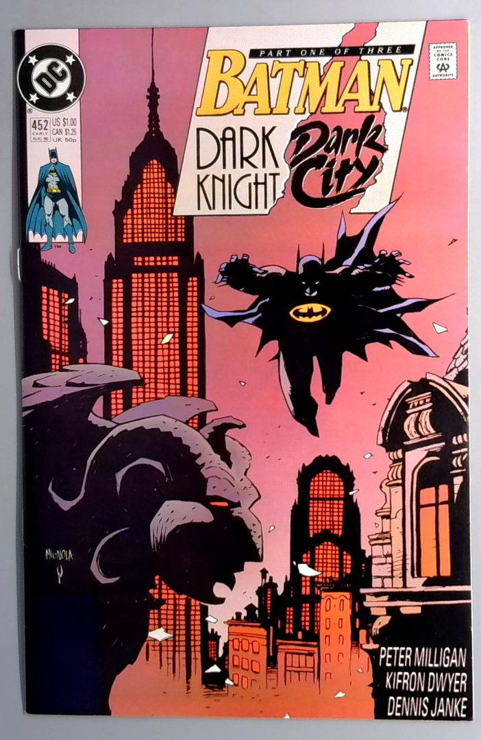 Batman #452 NM 1st Mention of Barbatos the Bat-God - Dark Knight Dark City 1 DC 1990