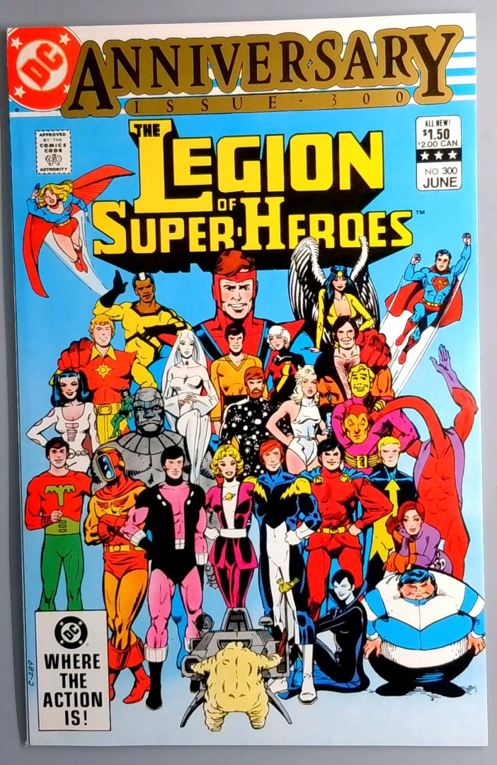 Legion of Super-Heroes #300 VF/NM Double Size Anniversary Issue DC