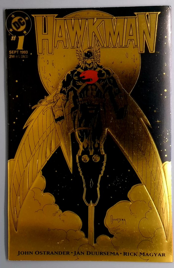 Hawkman #1 NM- DC Comics 1993 Gold Foil Cover