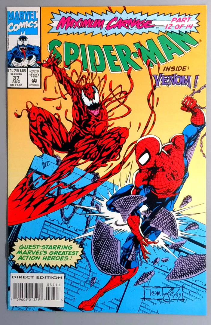 Spider-Man #37 NM Maximum Carnage Part 12 of 14 Marvel Comics 1993
