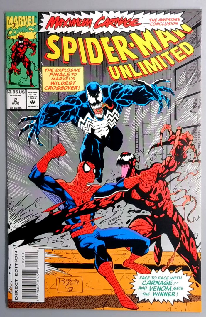 Spider-Man Unlimited #2 NM Maximum Carnage Part 14 of 14 Marvel 1993