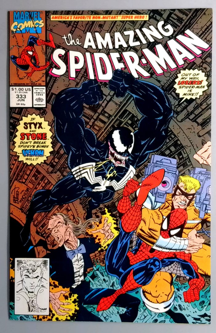 Amazing Spider-Man #333 1st Appearance of Roscoe VF/NM Marvel 1990