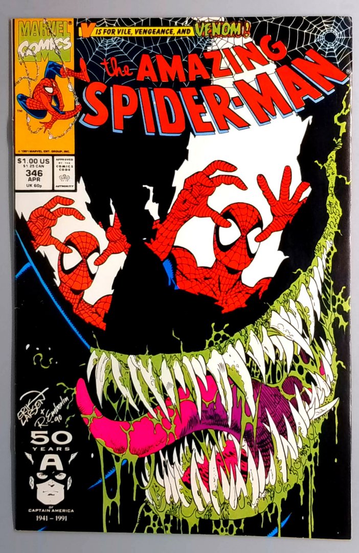 Amazing Spider-Man #346 VF- Venom Cover Marvel 1991