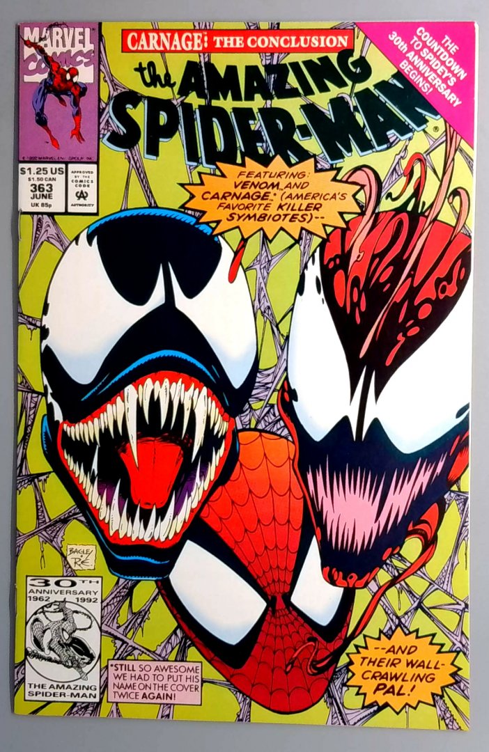 Amazing Spider-Man #363 VF+ Carnage  Marvel 1992