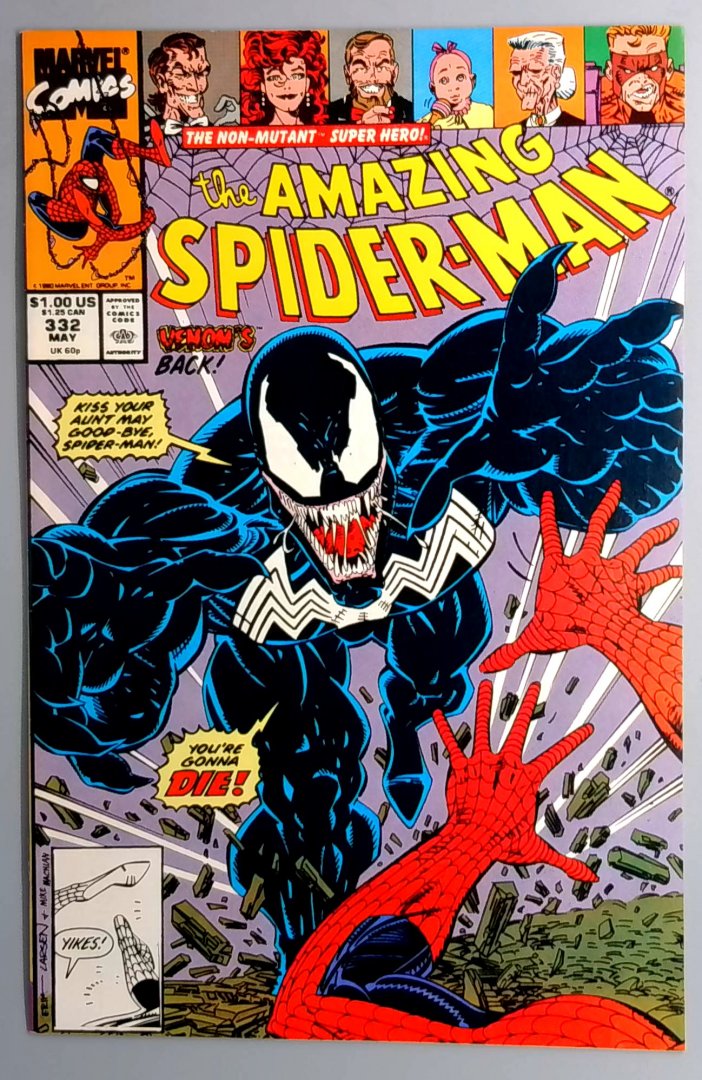 Amazing Spider-Man #332 VF/NM 1st Appearance of Jay Leno Marvel 1990