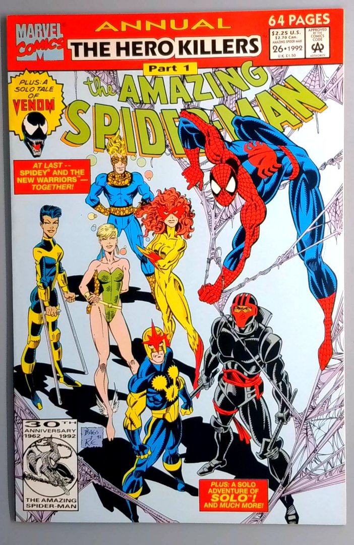 Amazing Spider-Man Annual #26 VF+ New Warriors Appearance Marvel