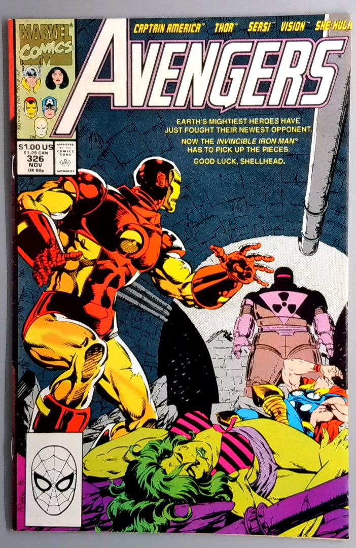 Avengers #326 VF 1st Rage Marvel Comics 1990