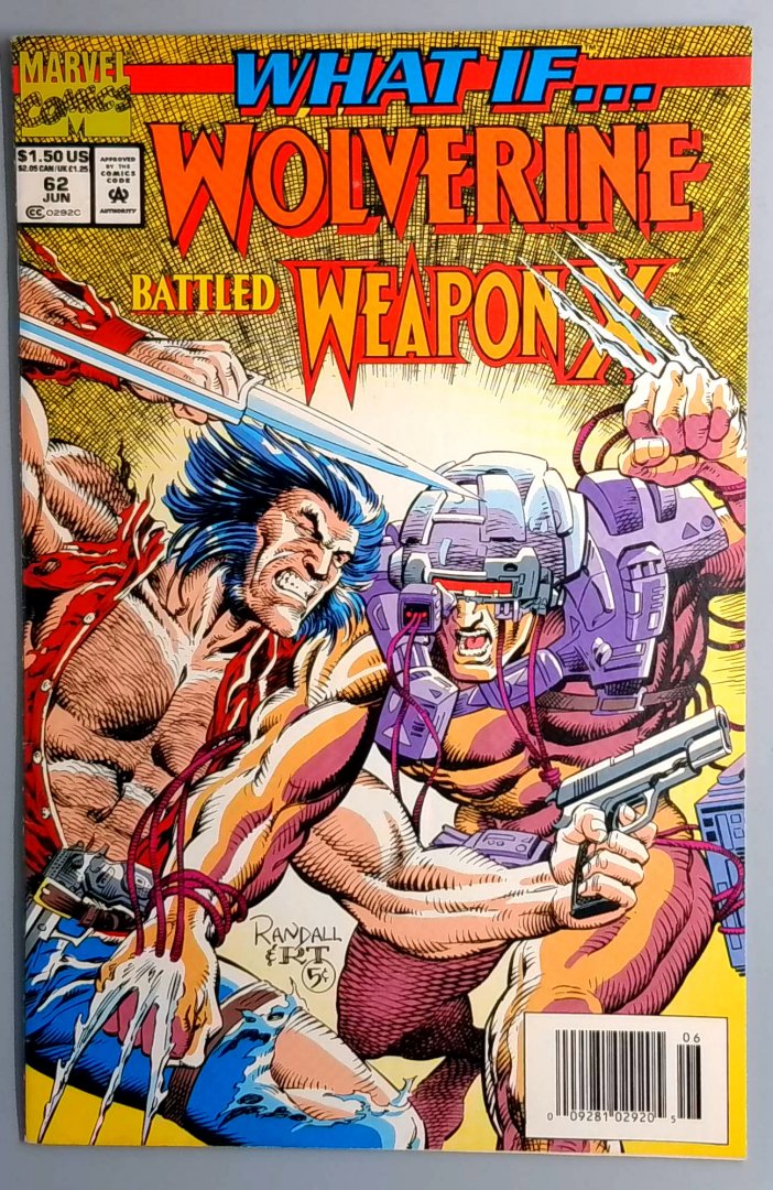 What If...? #62 Wolverine Battled Weapon X? Newsstand Edition Marvel 1994