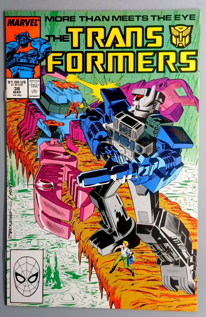 Transformers #38 VF 1st Appearance of Spike Witwicky Marvel 1988