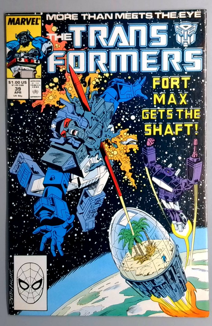 Transformers #39 VF/NM Marvel 1988