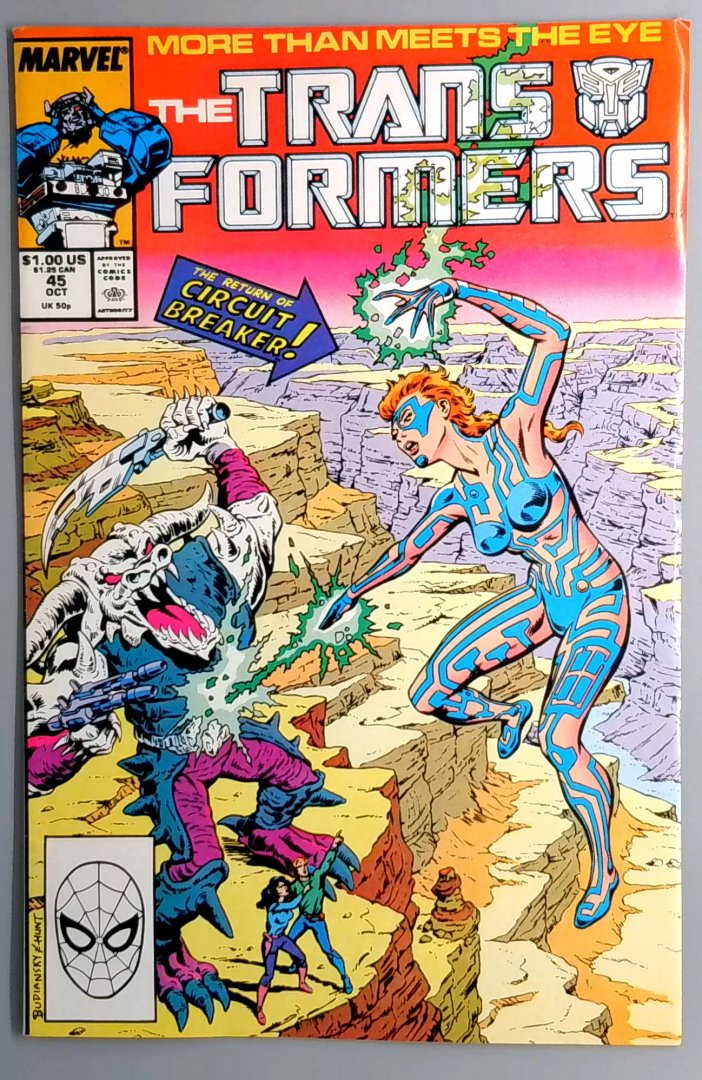 Transformers #45 Marvel 1988