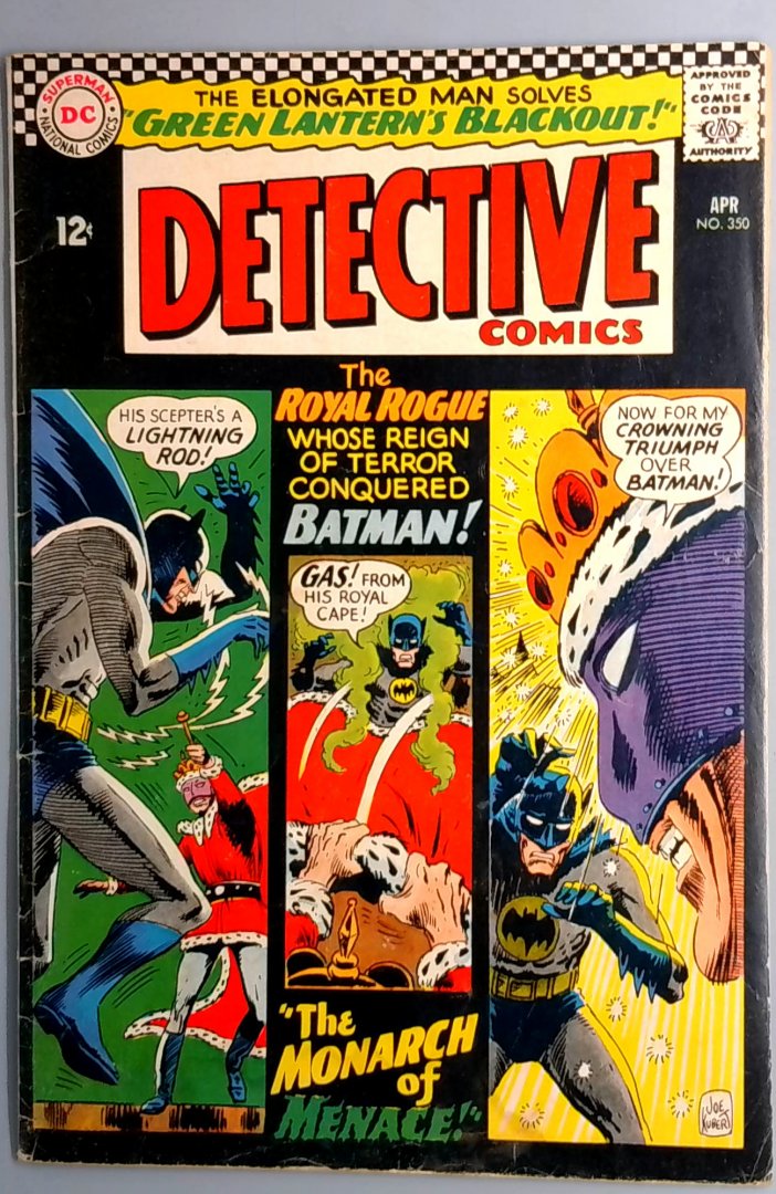 Detective Comics #350 VG Signed by Sheldon Moldoff DC 1966