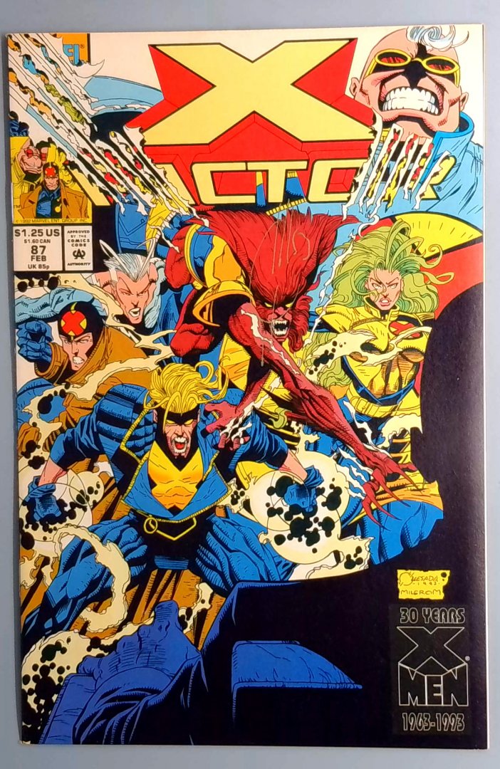 X-Factor #87 VF Signed by Joe Quesada, Marvel 1993