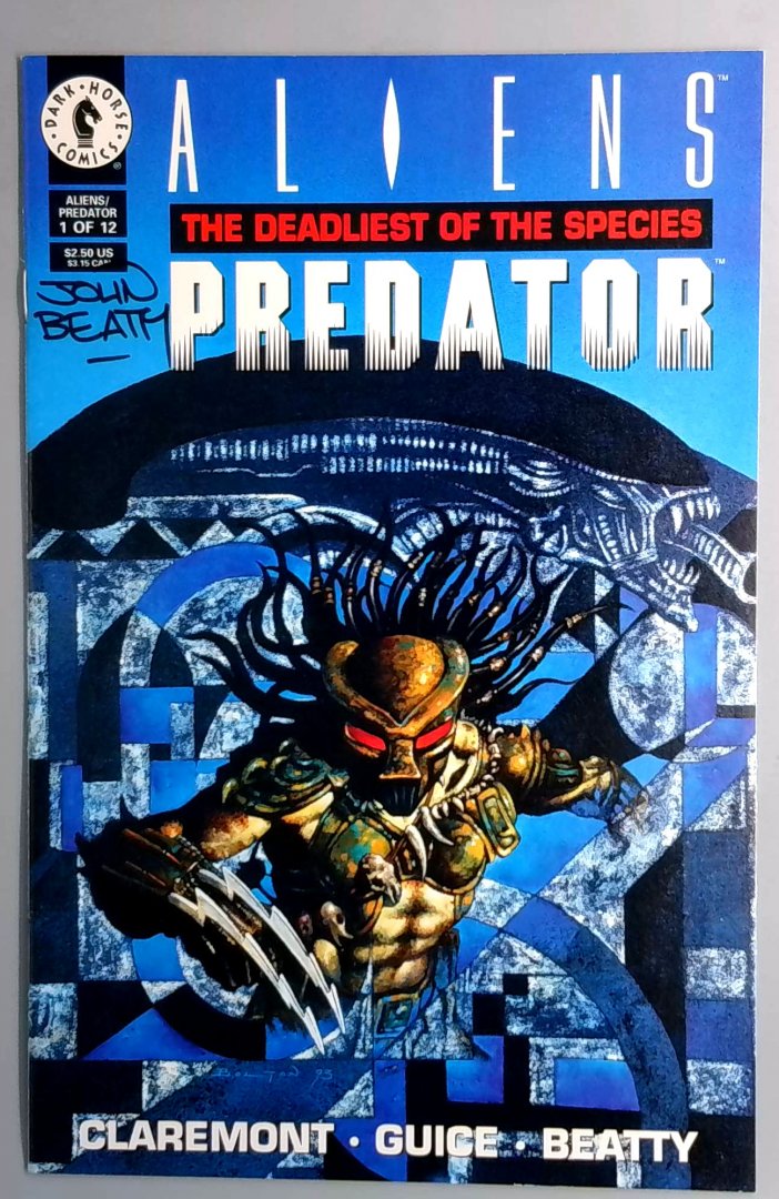 Aliens Vs Predator: the Deadliest of the Species #1 NM- Signed Josh Beatty, Dark Horse 1993