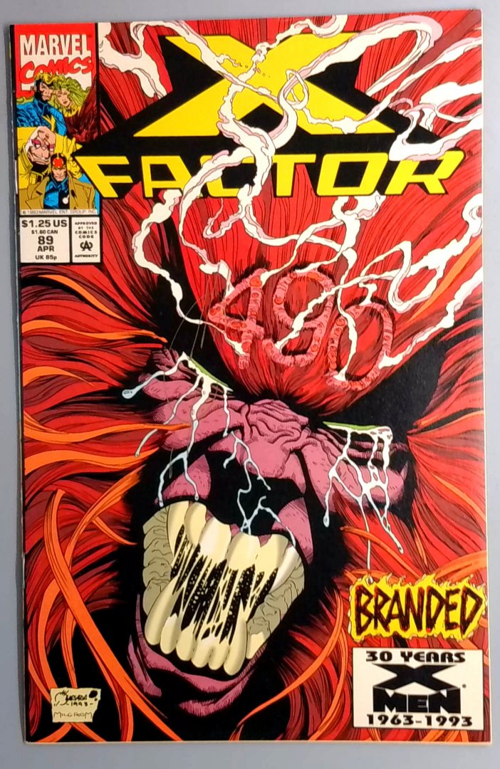 X-Factor #89 NM- Signed by Joe Quesada Marvel 1993