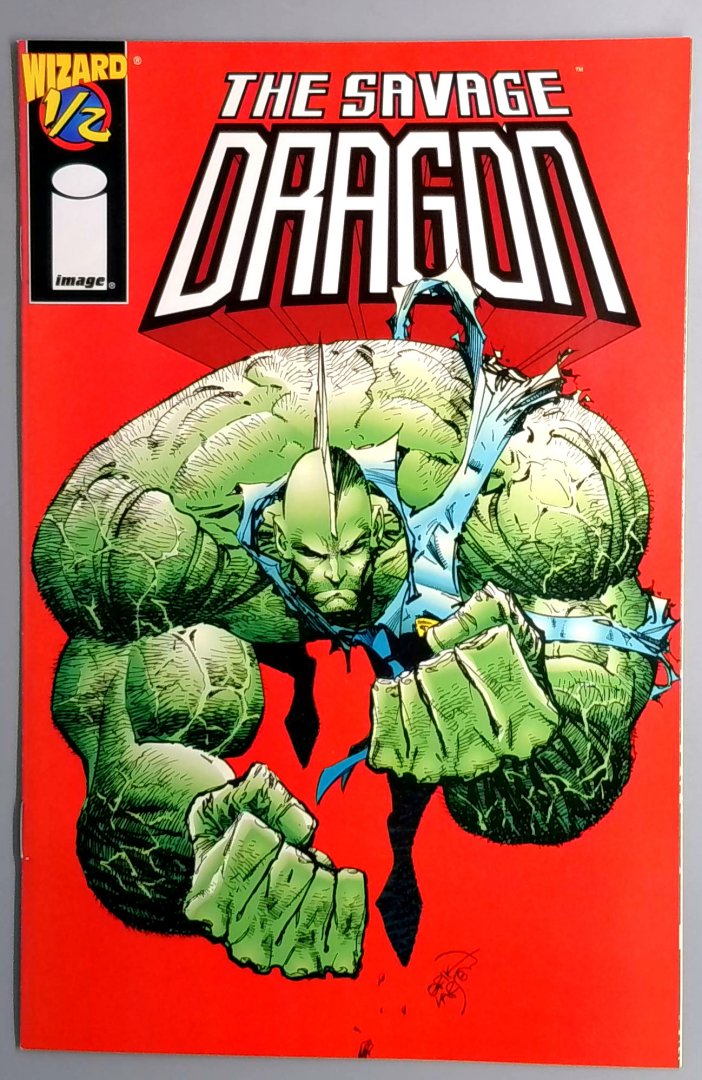 Savage Dragon Wizard #1/2 NM- Image Comics 1997