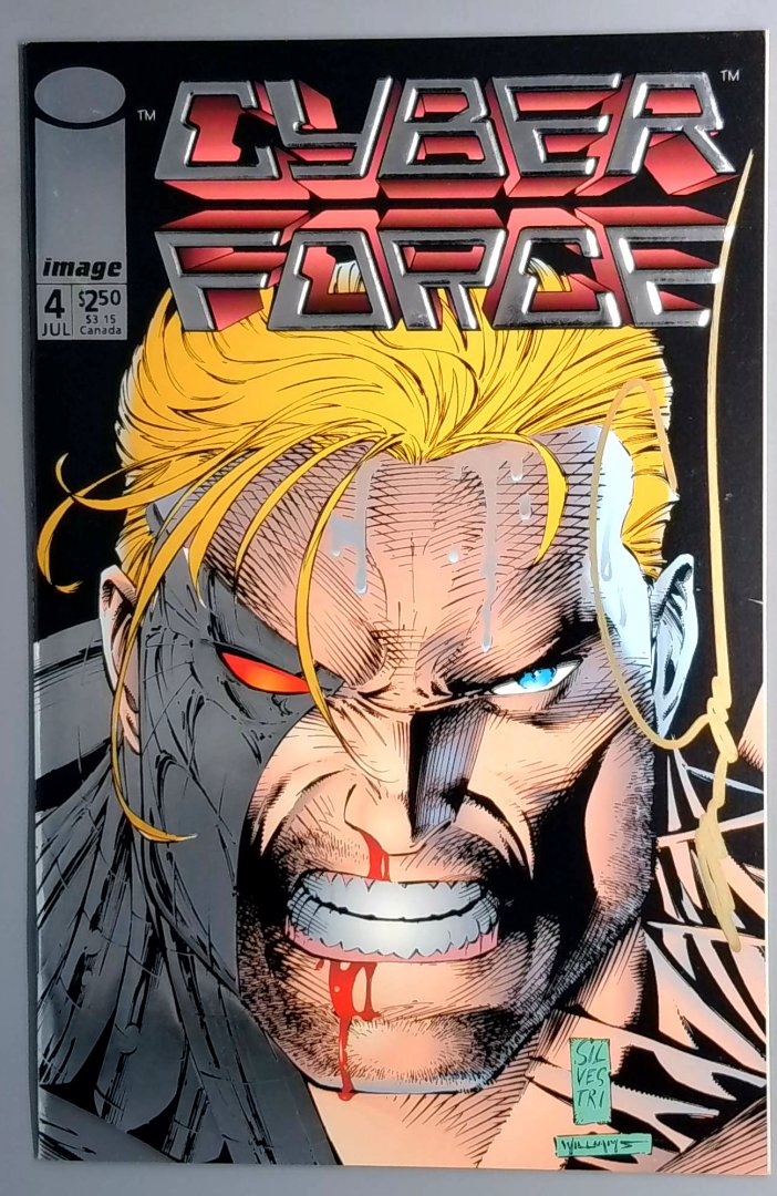 Cyber Force #4 NM Signed by Steve Firchow Image Comics 1993