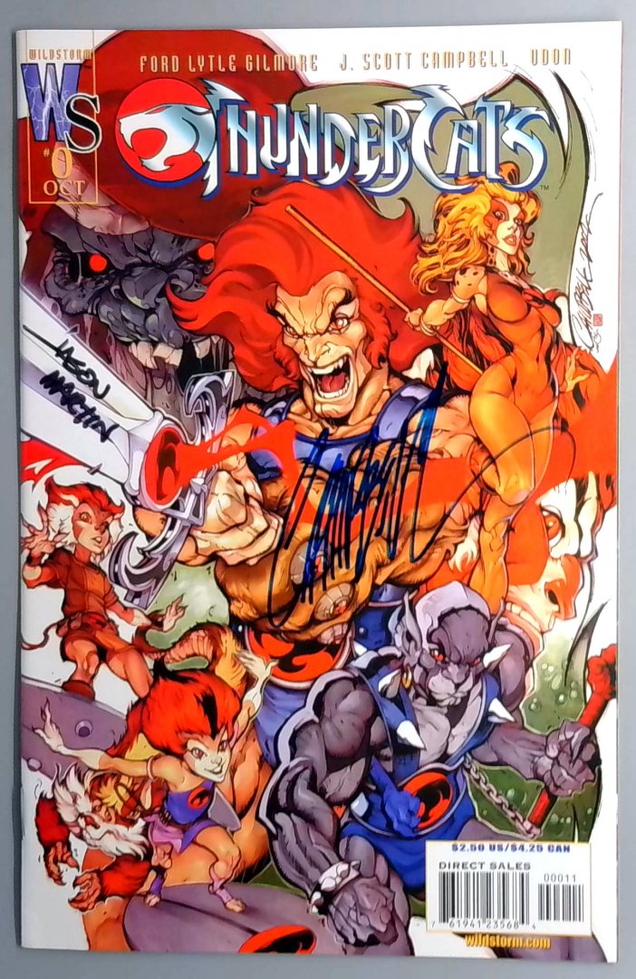 Thundercats #0 NM- Signed Cover by Jason Scott Campbell, Jason Martin WildStorm