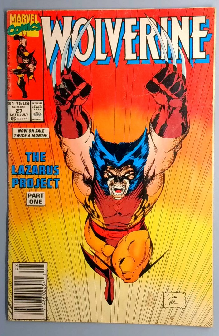Wolverine #27 Classic Cover Newsstand Edition Marvel 1990