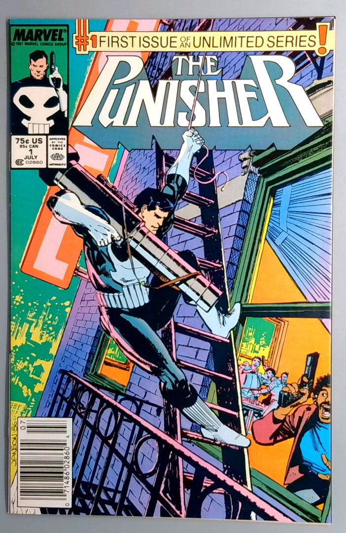 Punisher #1 NM- Newsstand Edition Marvel 1987