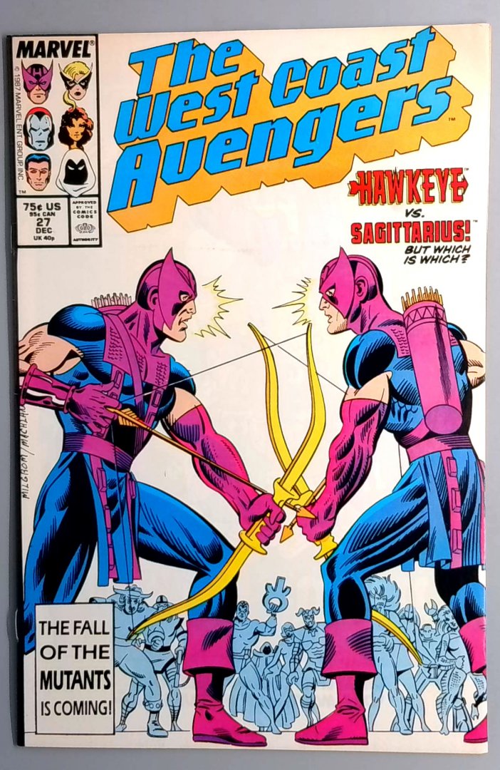 West Coast Avengers #27 Sagittarius Appearance Disguised As Hawkeye MArvel