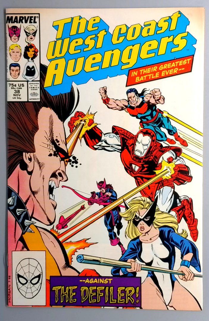 West Coast Avengers #38 VF Marvel 1988