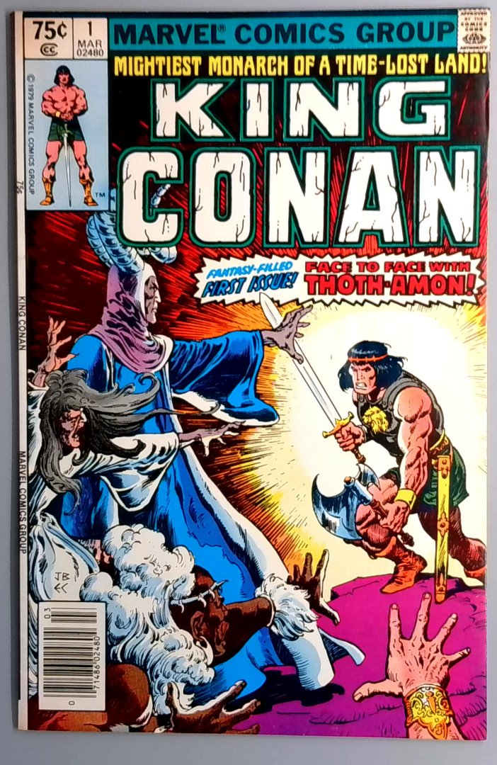 King Conan #1 VF- Newsstand Edition Marvel 1980