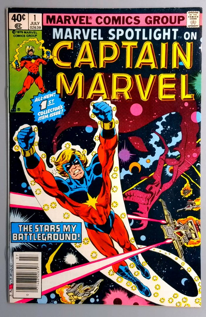 Marvel Spotlight #1 VF Captain Marvel Newsstand Edition Marvel 1979