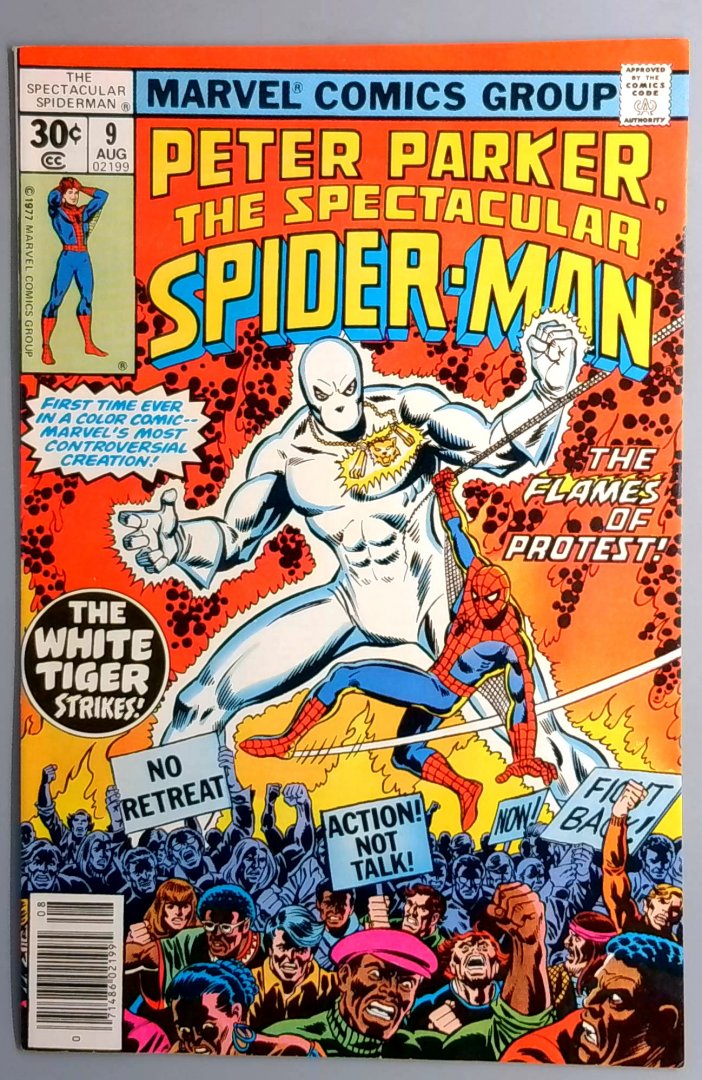 Spectacular Spider-Man #9 NM- 1st White Tiger in Marvel Marvel 1977