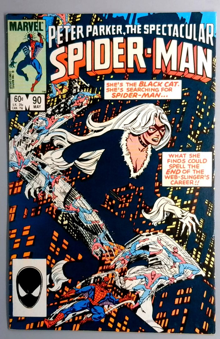Spectacular Spider-Man #90 FN+ 1st Black Symbiote Suit Marvel 1984