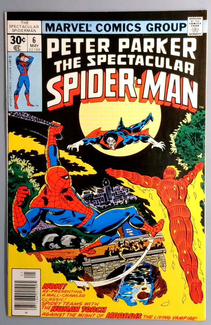 Spectacular Spider-Man #6 NM Morbius the Living Vampire Marvel 1977