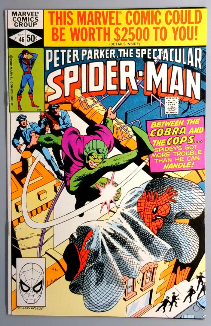 Spectacular Spider-Man #46 NM- Cobra Marvel 1980