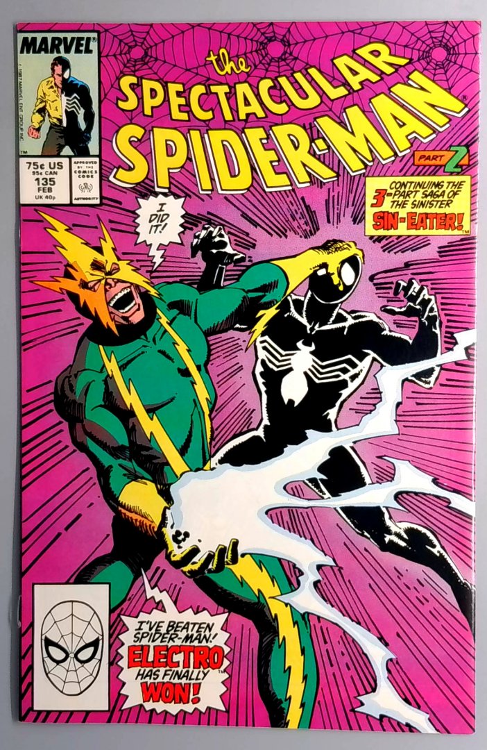 Spectacular Spider-Man #135 NM- Marvel 1988