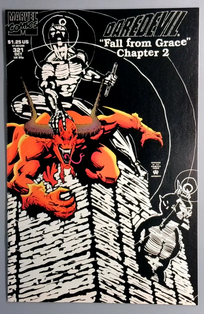 Daredevil #321 VF Fall from Grace Chapter 2 Marvel Comics 1993