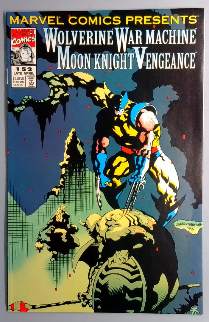 Marvel Comics Presents #152 NM- Wolverine War Machine Moon Knight Marvel 1994