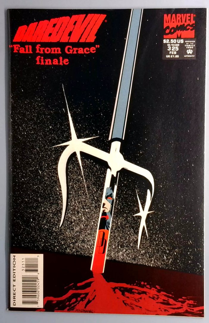 Daredevil #325 VF+ Fall from Grace Finale Marvel Comics 1993
