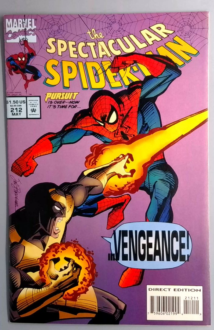 Spectacular Spider-Man #212 VF Marvel 1994