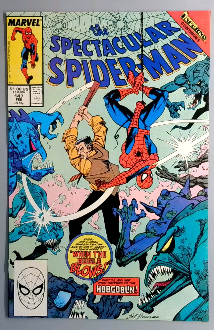 Spectacular Spider-Man #147 NM- Hobgoblin Becomes Demogoblin Marvel 1989