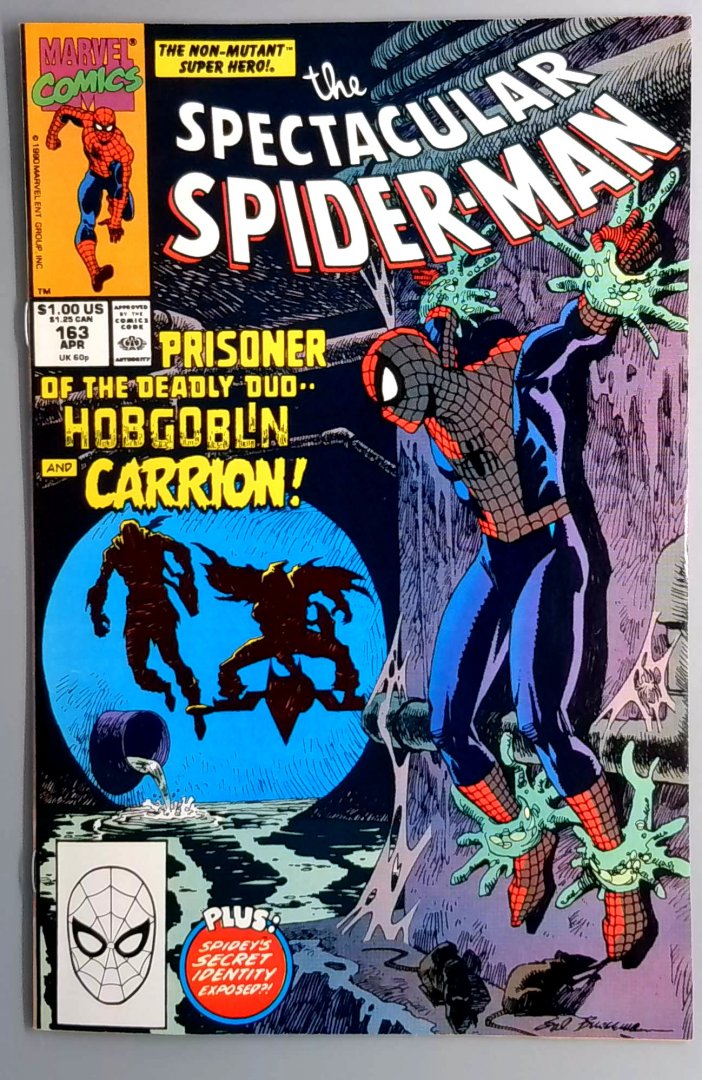 Spectacular Spider-Man #163 NM- Hobgoblin Marvel 1990