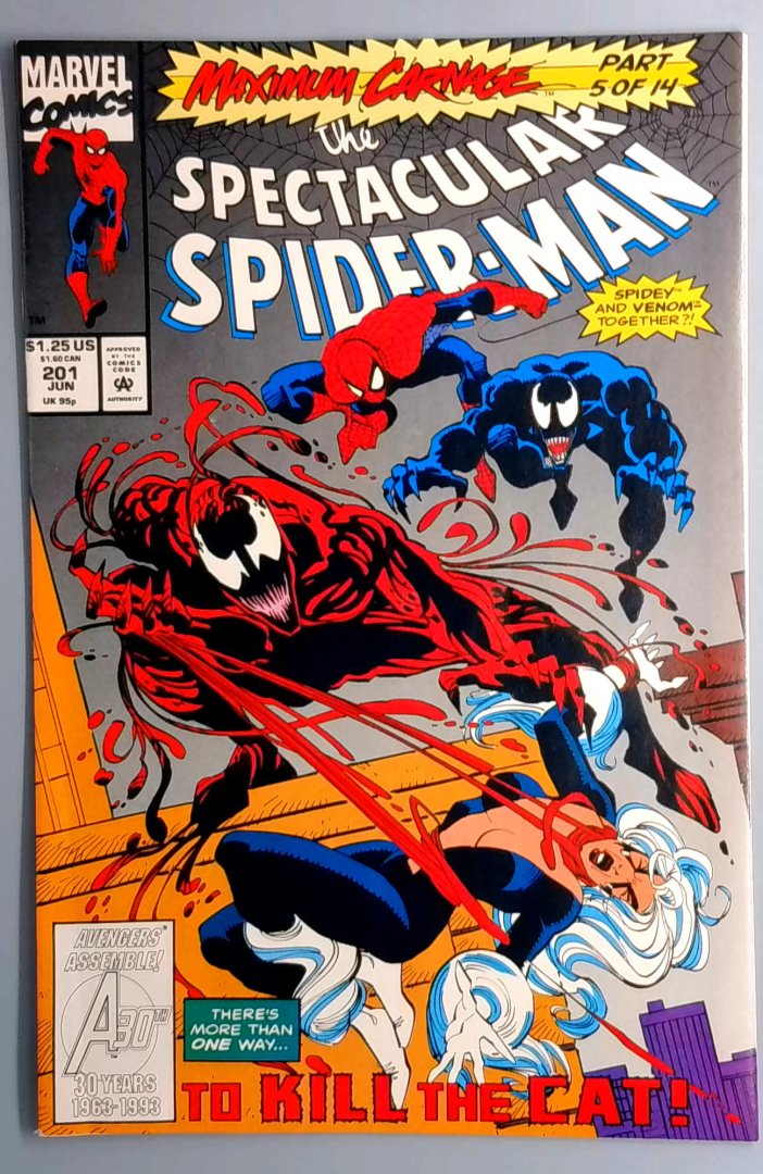 Spectacular Spider-Man #201 NM Maximum Carnage Part 5 of 14 Marvel