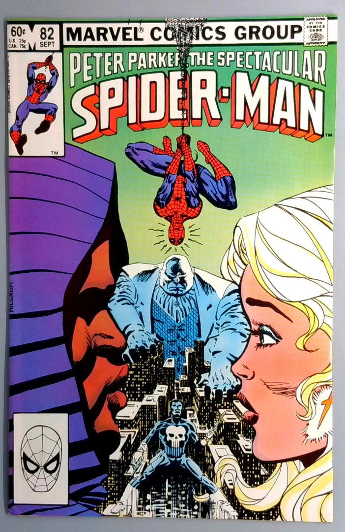Spectacular Spider-Man #82 NM- 1st Battle of the Punisher Vs Kingpin Marvel 1983